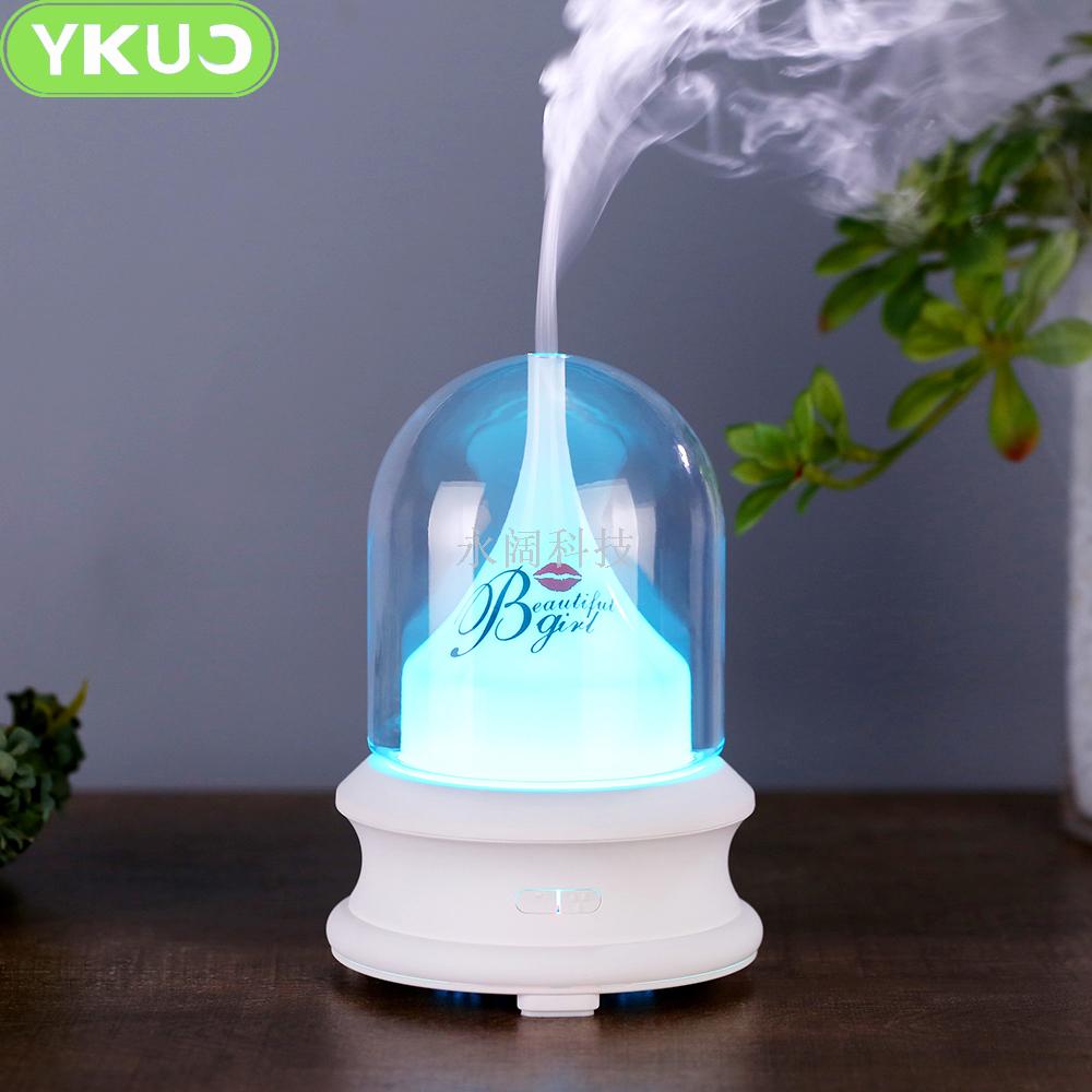 Creative gift aroma machine streamer bottle immortal flower aroma machine colorful night light mini aroma humidifier