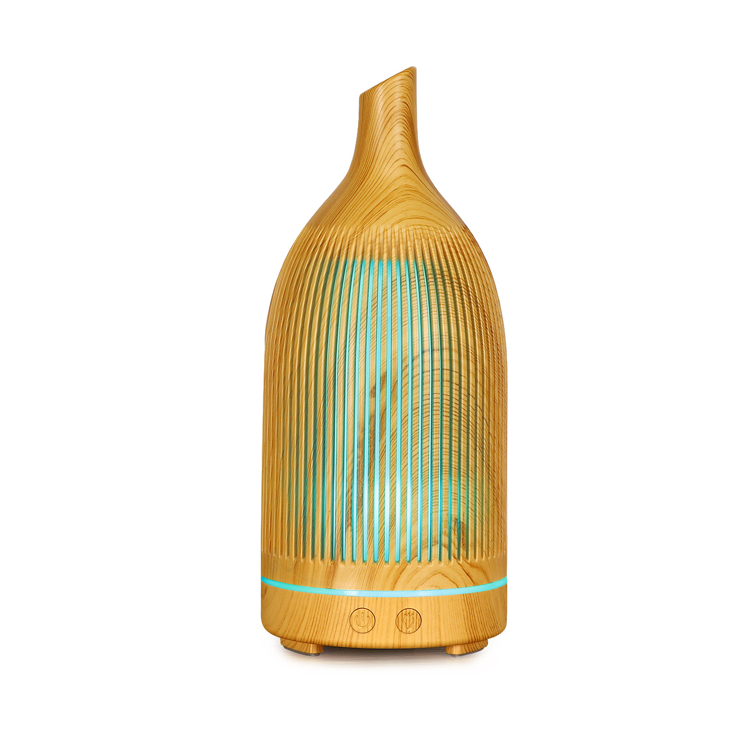 5V Colorful Fragrance Lamp Hollow Aroma Diffuser Ultrasonic Mini Desktop USB Humidifier Wine Bottle Wood Grain Aroma Diffuser
