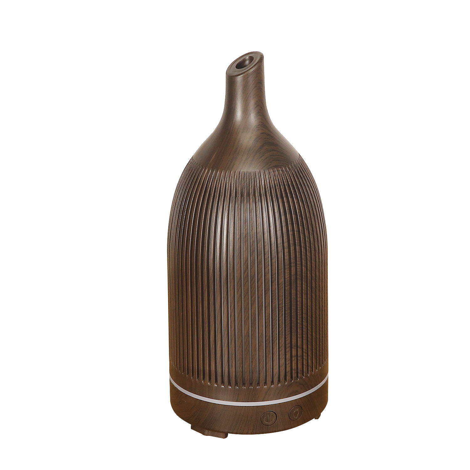 5V Colorful Fragrance Lamp Hollow Aroma Diffuser Ultrasonic Mini Desktop USB Humidifier Wine Bottle Wood Grain Aroma Diffuser