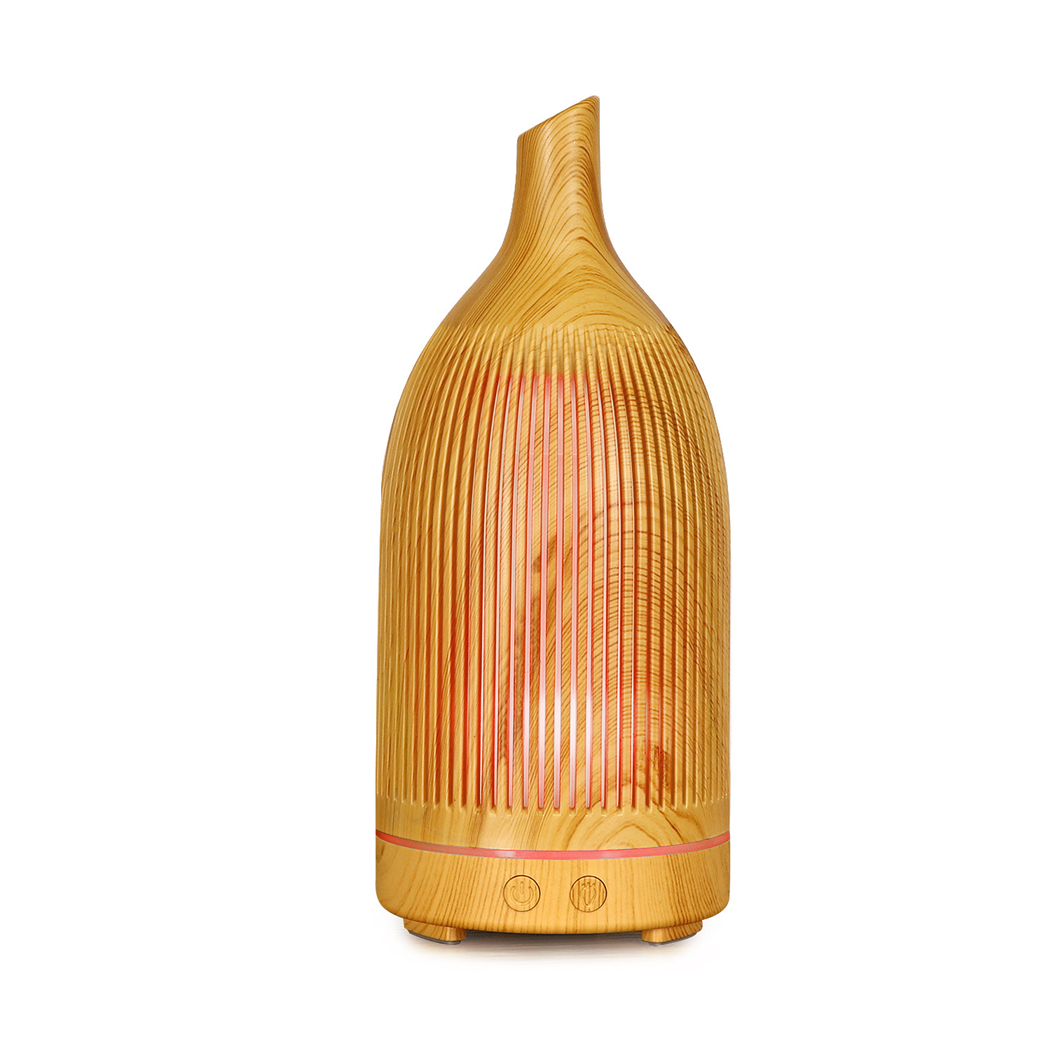 5V Colorful Fragrance Lamp Hollow Aroma Diffuser Ultrasonic Mini Desktop USB Humidifier Wine Bottle Wood Grain Aroma Diffuser
