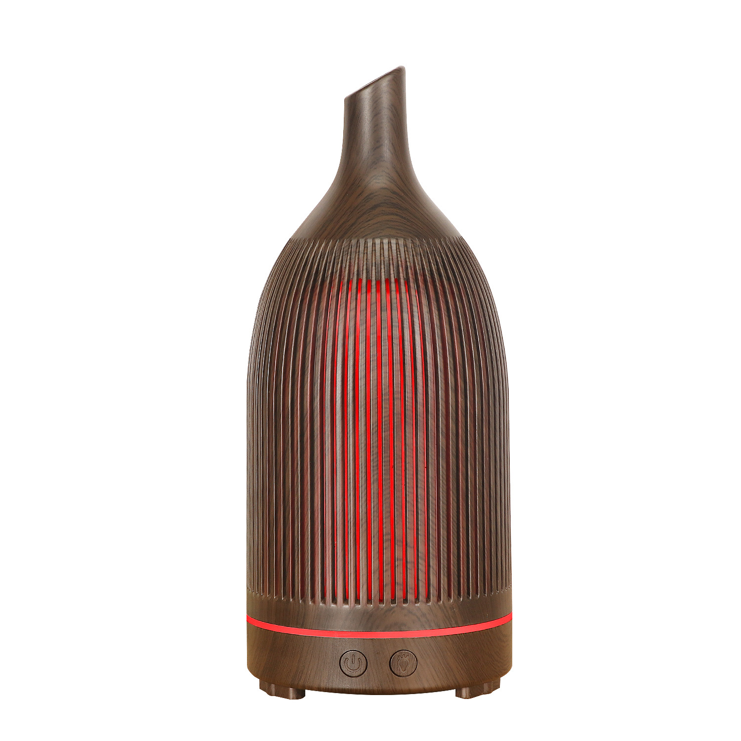 5V Colorful Fragrance Lamp Hollow Aroma Diffuser Ultrasonic Mini Desktop USB Humidifier Wine Bottle Wood Grain Aroma Diffuser