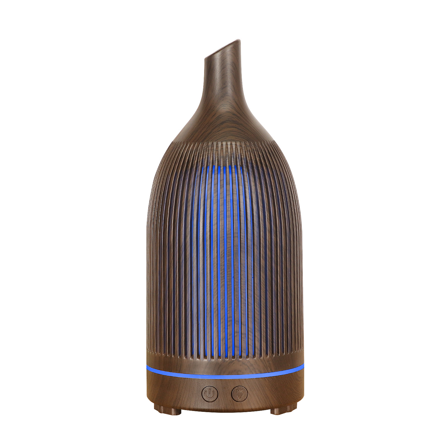 5V Colorful Fragrance Lamp Hollow Aroma Diffuser Ultrasonic Mini Desktop USB Humidifier Wine Bottle Wood Grain Aroma Diffuser