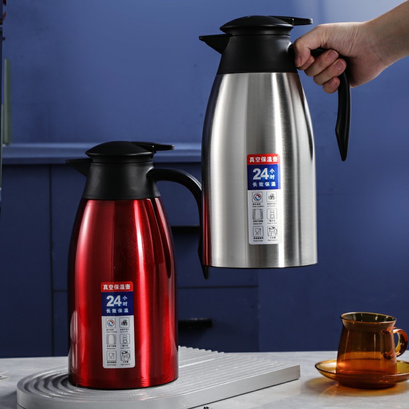 304 Stainless Steel Double-Layer Vacuum Insulated Pot Thermo Coffee Pot Household Thermos Gift Can Be Printed Logo