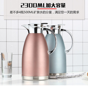 304 Stainless Steel Double-Layer Vacuum Insulated Pot Thermo Coffee Pot Household Thermos Gift Can Be Printed Logo