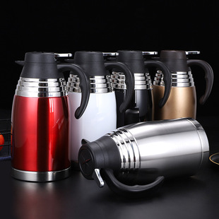 304 Stainless Steel Double-Layer Vacuum Insulated Pot Thermo Coffee Pot Household Thermos Gift Can Be Printed Logo