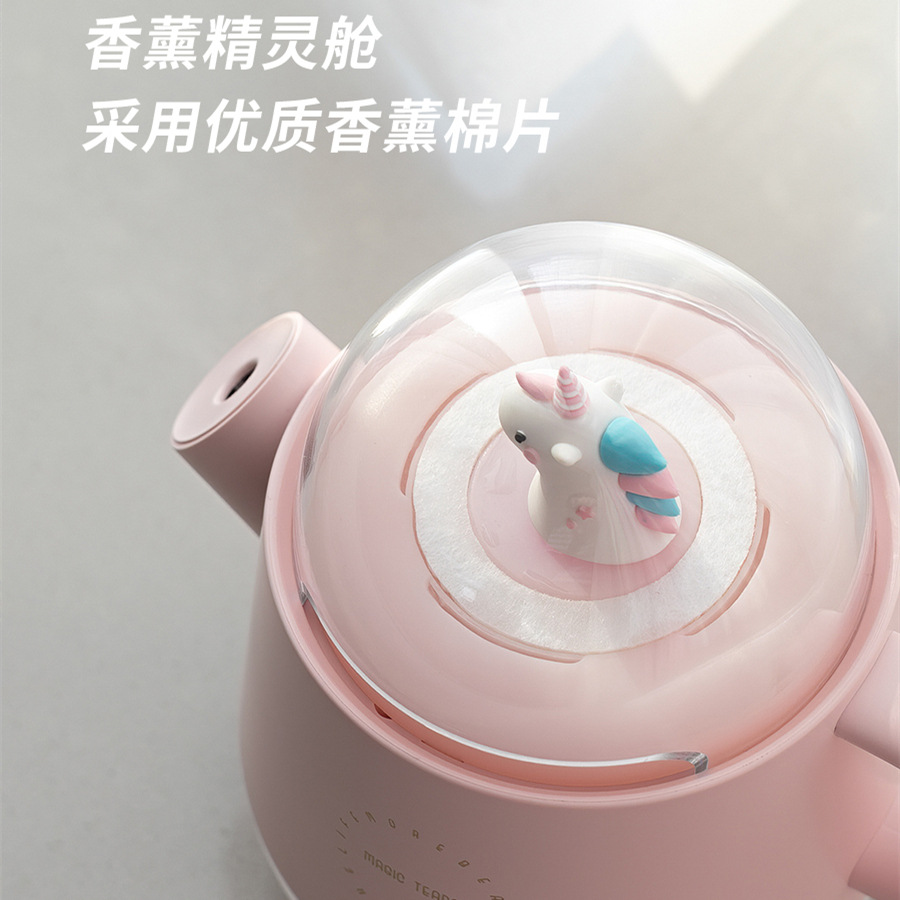 Creative Water Bottle Humidifier Moisturizing Spray Cute Cartoon Mini USB Office Desktop Mute Portable Aroma Diffuser