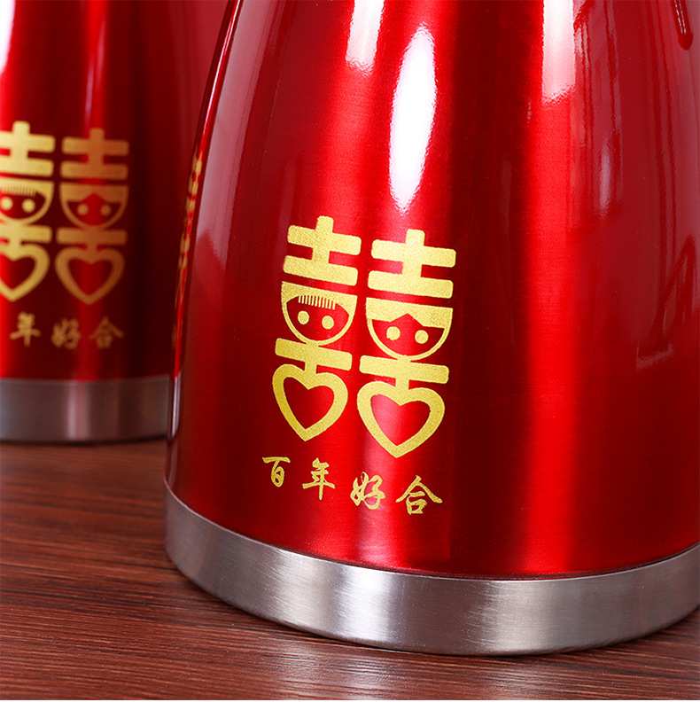 2.0L Wedding Supplies Wedding Thermo Bride Dowry Red Stainless Steel Coffee Maker Thermal Insulation Thermos Bottle Kettle 2.0L Wedding Supplies Wedding Thermo Bride Dowry Red Stainless Steel Coffee Maker Thermal Insulation Thermos Bottle Kettle