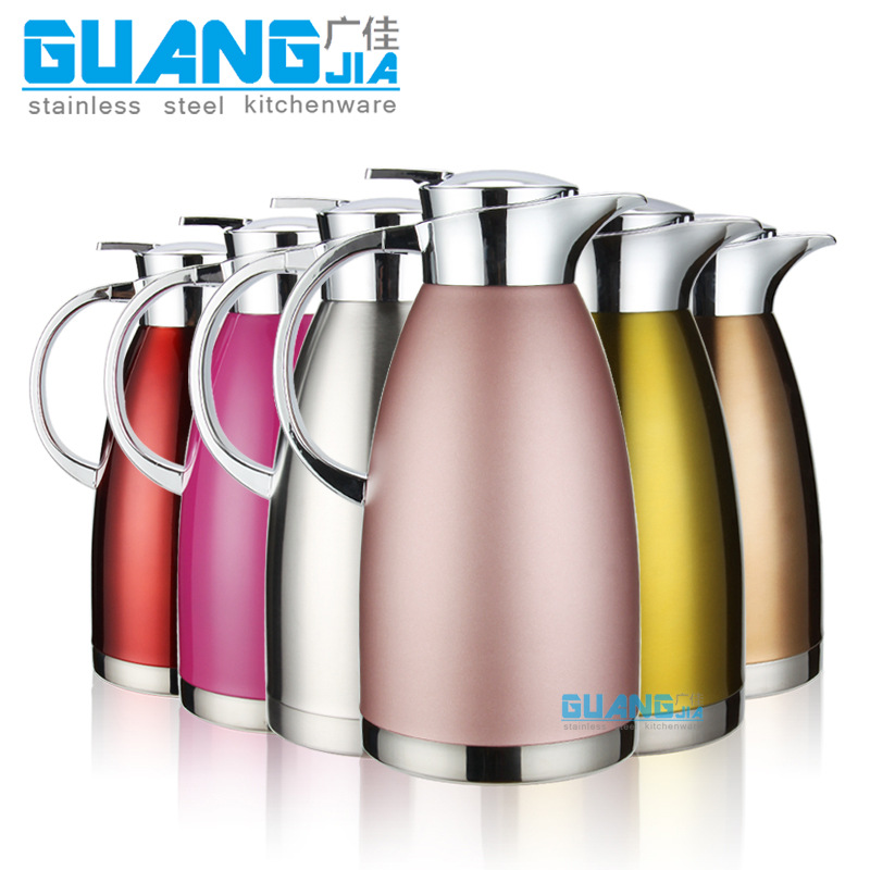 Stainless Steel Vacuum Insulated Pot Household Thermos Thermo European Coffee Pot Cold Water Bottle Cold Insulation