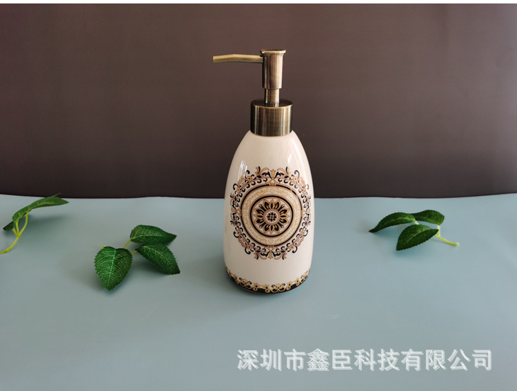 Spot Factory Wholesale Ceramic Hand Sanitizer Bottle Creative American Shower Gel Detergent Storage Bottle Kitchen Soap Dispenser Spot Factory Wholesale Ceramic Hand Sanitizer Bottle Creative American Shower Gel Detergent Storage Bottle Kitchen Soap Dispenser