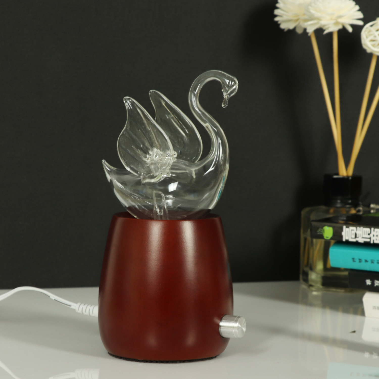 Wood Cold Spray Nebulizing Diffuser Wood Grain Glass Mini Aromatherapy Machine Automatic Aerosol Dispenser Fragrant Wood Cold Spray Nebulizing Diffuser Wood Grain Glass Mini Aromatherapy Machine Automatic Aerosol Dispenser Fragrant