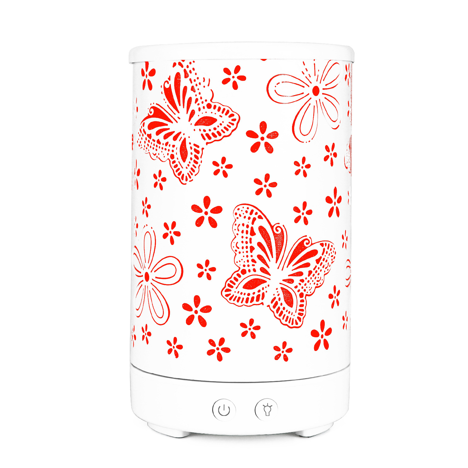 Creative Butterfly Pattern Wrought Iron Aroma Diffuser Mute Humidifier Essential Oil Diffuser Aerosol Dispenser Colorful Fragrance Lamp