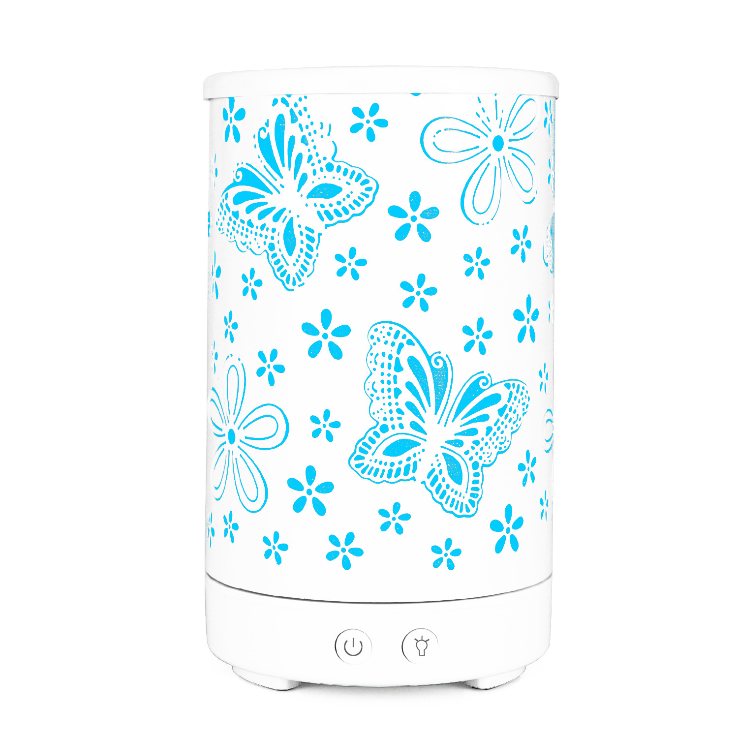 Creative Butterfly Pattern Wrought Iron Aroma Diffuser Mute Humidifier Essential Oil Diffuser Aerosol Dispenser Colorful Fragrance Lamp