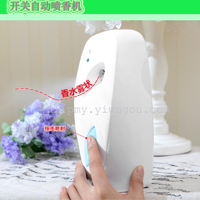 Air cleaner aerosol dispenser bleach fragrance machine