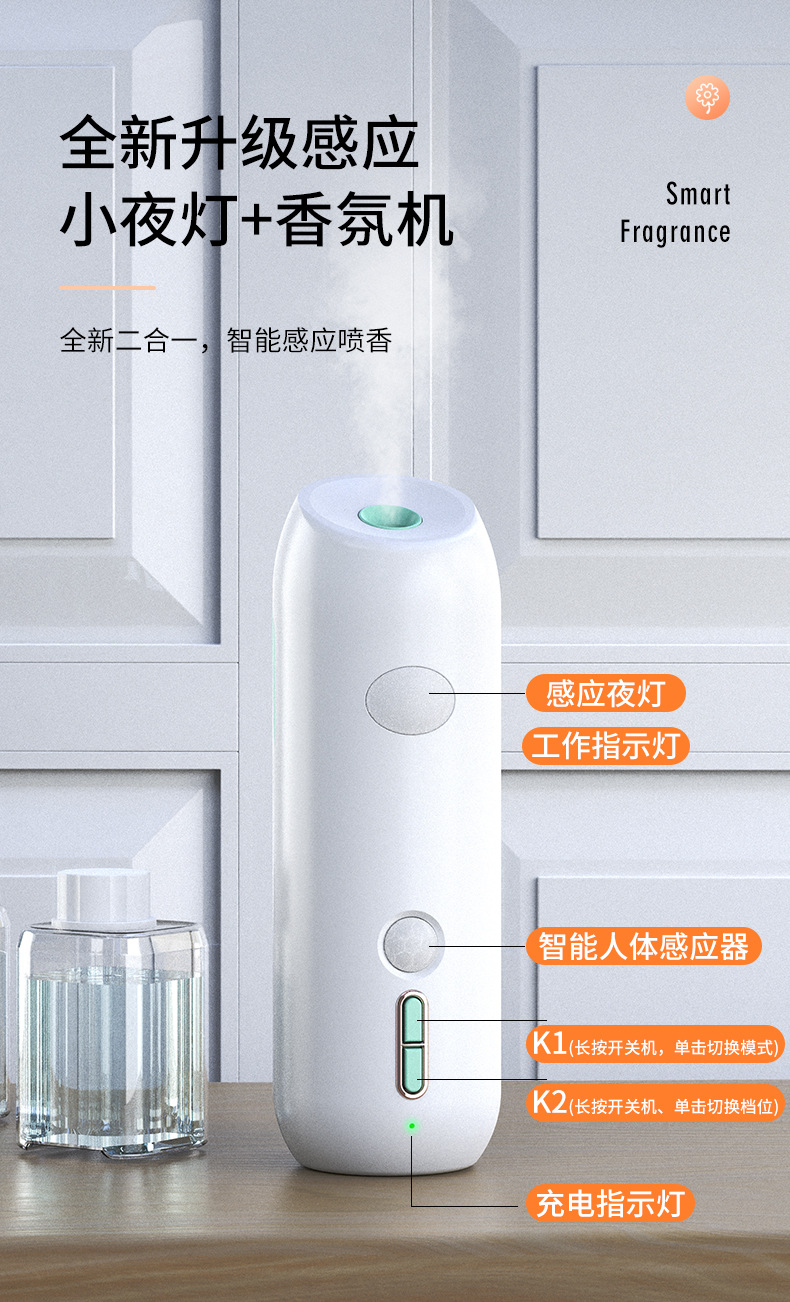 Small Night Lamp Aerosol Dispenser Toilet Indoor Home Hotel Ultrasonic Aroma Diffuser Fragrance Machine Essential Oil Wall Hanging Aroma Diffuser Small Night Lamp Aerosol Dispenser Toilet Indoor Home Hotel Ultrasonic Aroma Diffuser Fragrance Machine Essential Oil Wall Hanging Aroma Diffuser