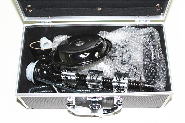 Medium hookah smoking set specials shisha bars equipped with aluminium case the Middle East wholesale gifts