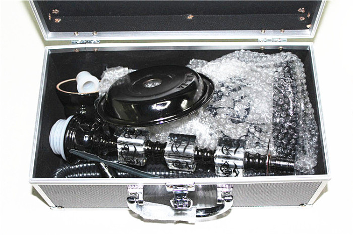 Medium hookah smoking set specials shisha bars equipped with aluminium case the Middle East wholesale gifts Medium hookah smoking set specials shisha bars equipped with aluminium case the Middle East wholesale gifts