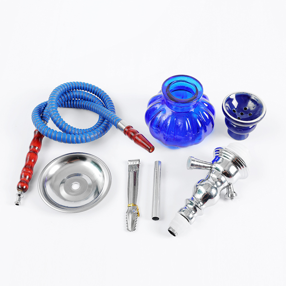 Cross-Border Hot Selling Shisha Hookah Arab Hookah Small Iron Single and Double Tube Bar Hookah Set Cross-Border Hot Selling Shisha Hookah Arab Hookah Small Iron Single and Double Tube Bar Hookah Set
