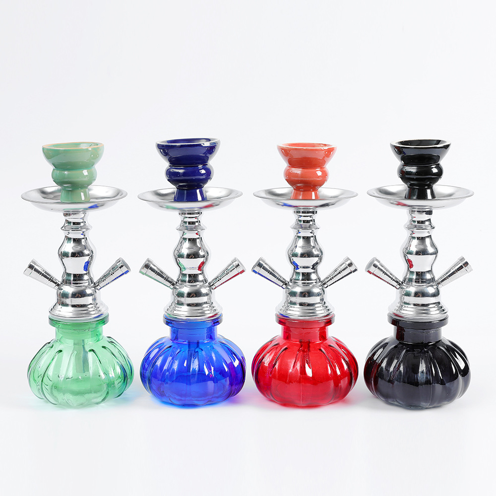Cross-Border Hot Selling Shisha Hookah Arab Hookah Small Iron Single and Double Tube Bar Hookah Set Cross-Border Hot Selling Shisha Hookah Arab Hookah Small Iron Single and Double Tube Bar Hookah Set
