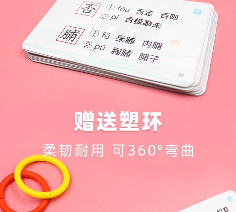 Primary School Grade One Chinese Key Knowledge Collection Card Common Multi-Tone Homophone Special Training Card