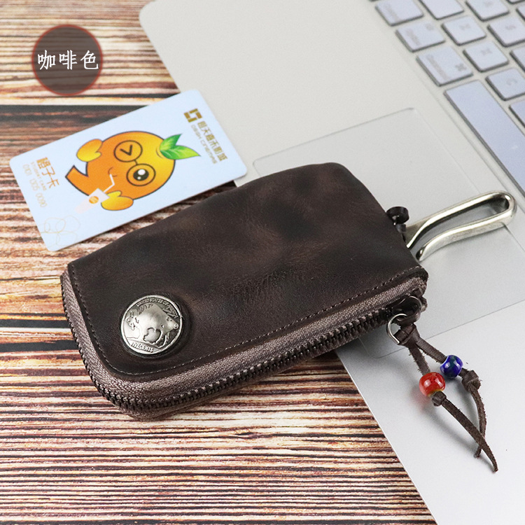 Style HandPainted Color Distressed SkeletonSkin Key Case Card Holder Coin Purse Multifunctional Key Case Storage Bag Style HandPainted Color Distressed SkeletonSkin Key Case Card Holder Coin Purse Multifunctional Key Case Storage Bag