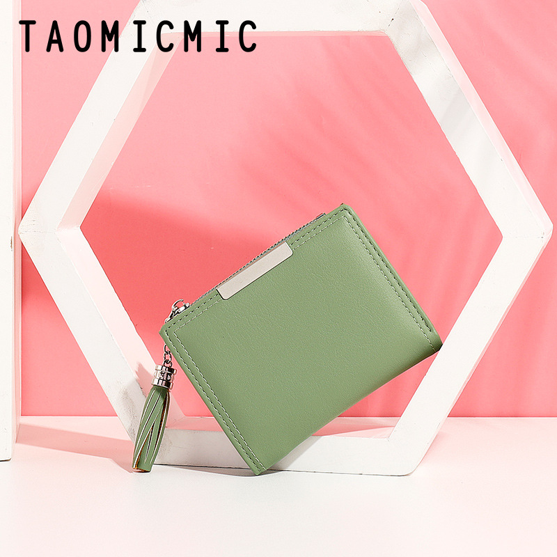 Yue Qikai 2019 Women's Wallet Multiple Card Slots Key Chain Coin Purse Female Korean Style Solid Color Short Women's Wallet Yue Qikai 2019 Women's Wallet Multiple Card Slots Key Chain Coin Purse Female Korean Style Solid Color Short Women's Wallet