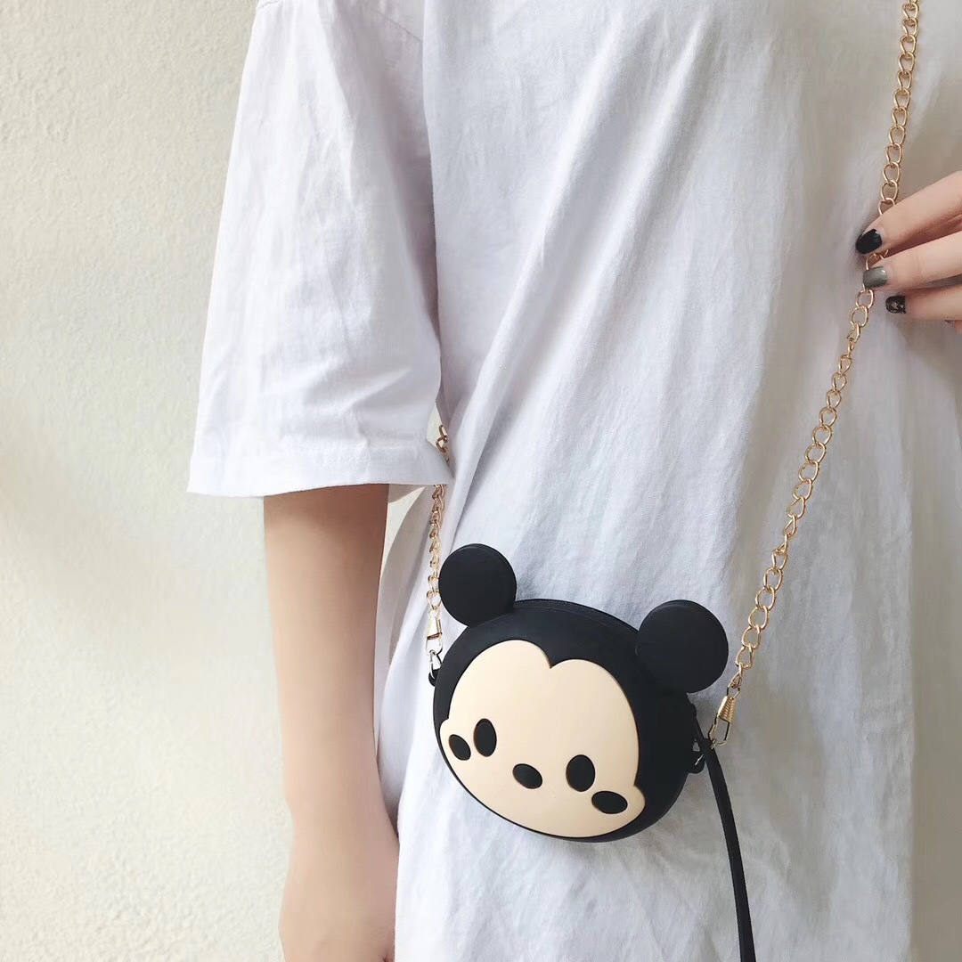 Stall Hot Supply Quncle Cartoon Mickey Pikachu Silica Gel Card Holder Girls Coin Purse