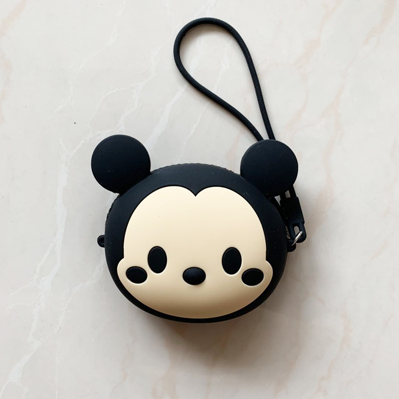 Stall Hot Supply Quncle Cartoon Mickey Pikachu Silica Gel Card Holder Girls Coin Purse