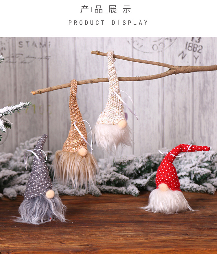 forest people Christmas tree ornaments holiday home furnishing small night lamp glow hang act the role ofing is tasted