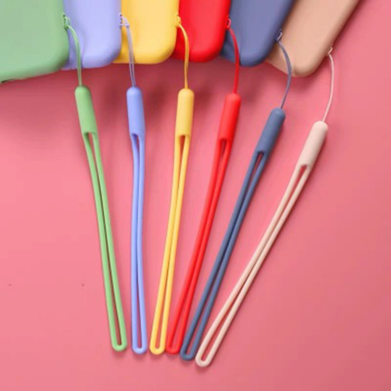 Silicone Lanyard Creative Wrist Lanyard Speaker U Disk Fan Short Hang Rope Liquid Feel Silicone Mobile Phone Lanyard
