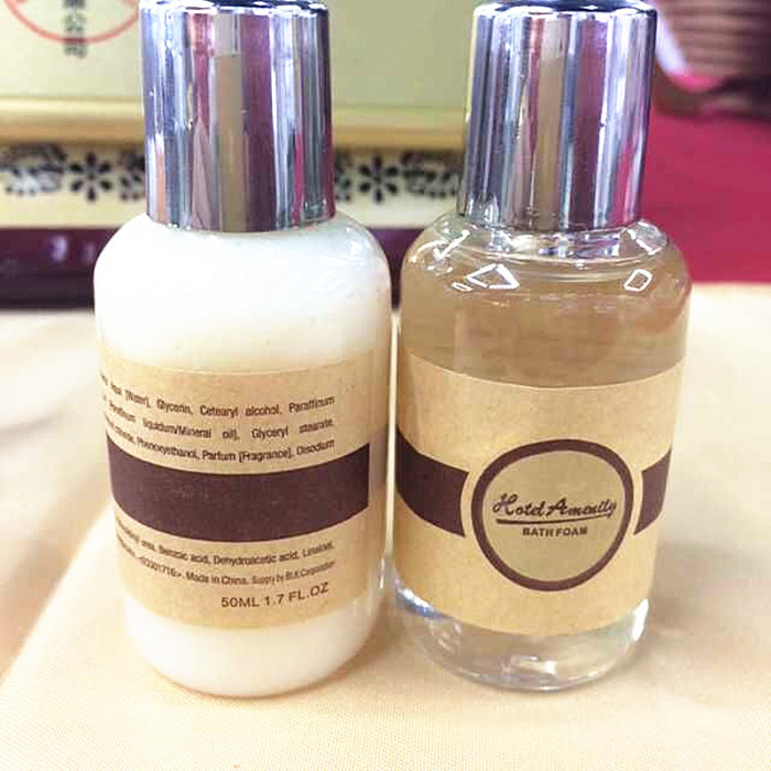 Seven Stars Hotel disposable shower gel shampoo soap