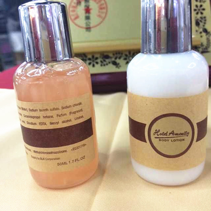 Seven Stars Hotel disposable shower gel shampoo soap