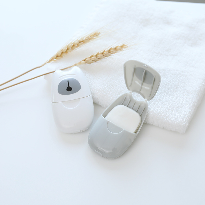 Cute Mini Portable Soap Slice Hand Washing Soap Flakes Children Outdoor Disposable Soap Travel Product