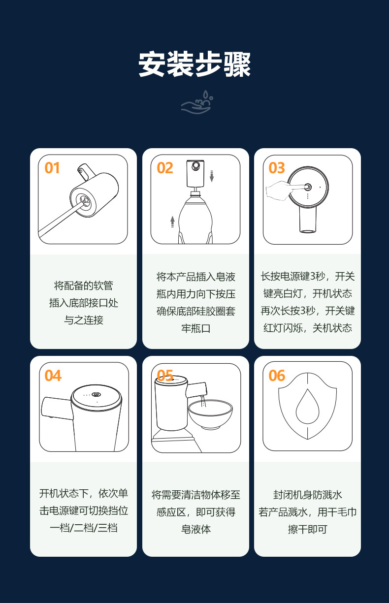 Intelligent Induction Household Mobile Phone Washing Children's Bacteria Foam Disposable Gel Machine Automatic Soap Dispenser