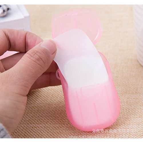 Disposable Hand Washing Tablets Soap Sheet Soap Box 20 PCs Travel Portable Soap Flake Disinfection Cleaning Supplies Wholesale
