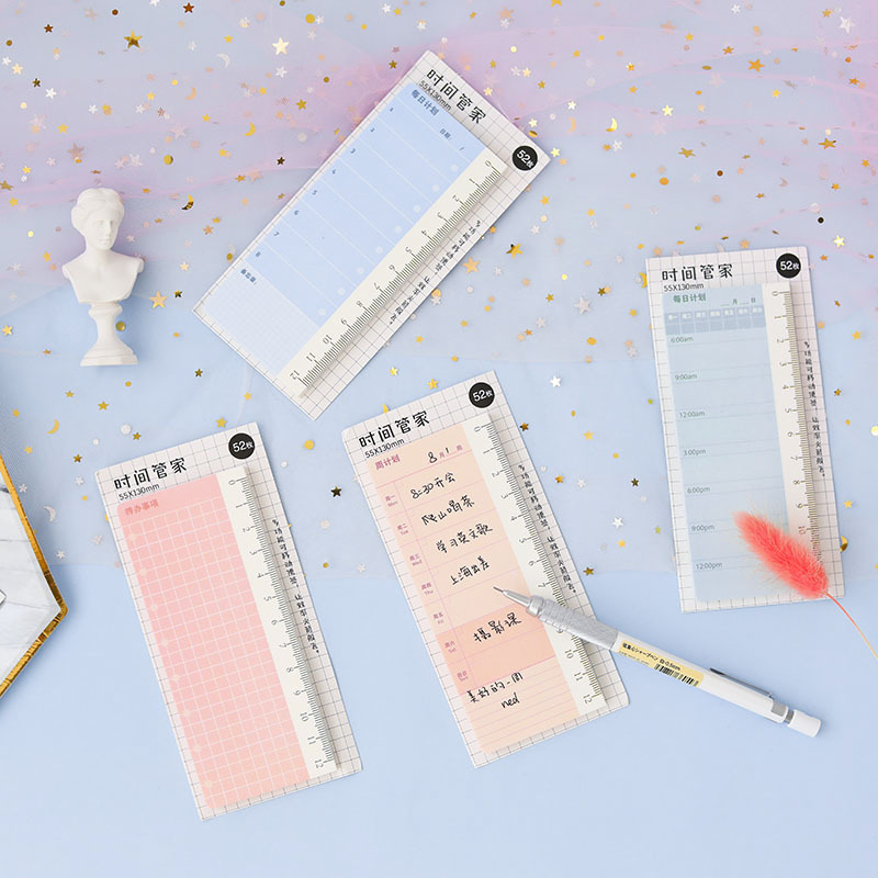 Fresh Time Manager Series Sticky Notepad Learning Memo Reminder Notepad Notebook Note Sticker