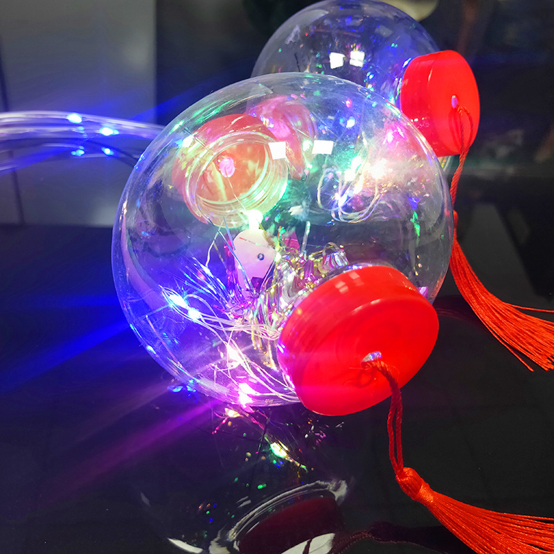 Internet Celebrity Hand-Carrying Bounce Ball Colorful Flash Bounce Ball Cartoon Animal Portable Lantern with Chinese Red Tassel Internet Celebrity Hand-Carrying Bounce Ball Colorful Flash Bounce Ball Cartoon Animal Portable Lantern with Chinese Red Tassel
