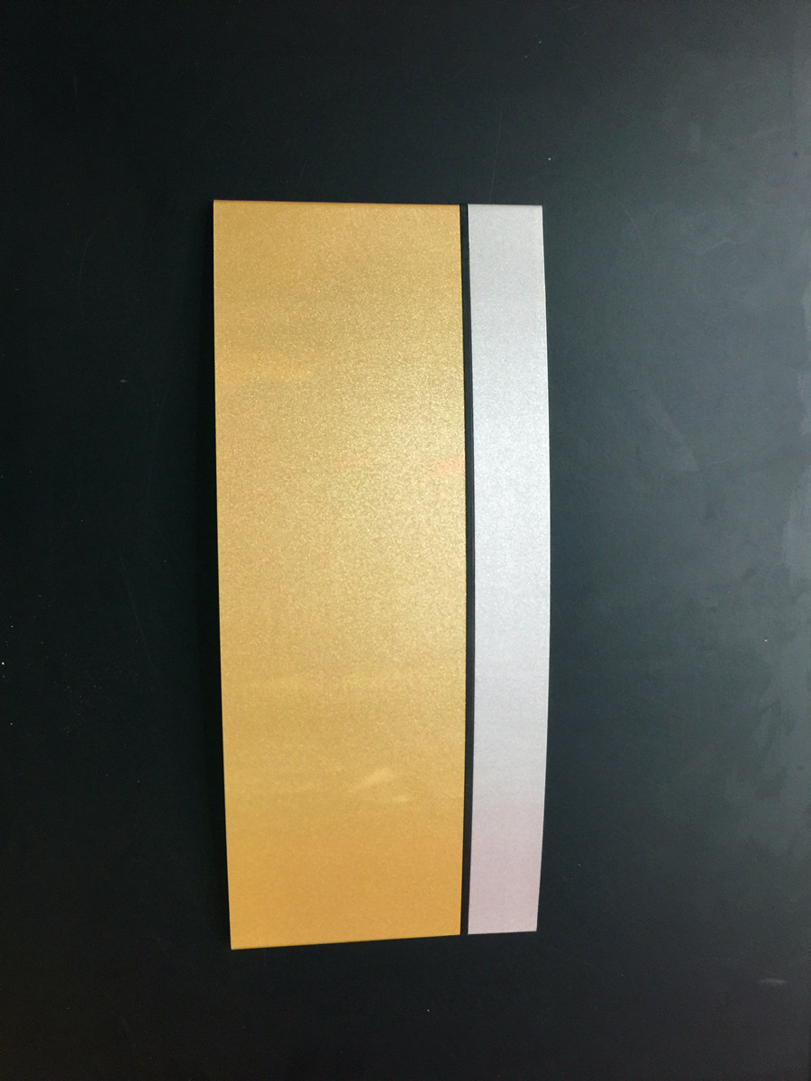 The arc-shaped single paste adhesive Aluminum Alloy plastic edge paint doorplate advertising licensing department