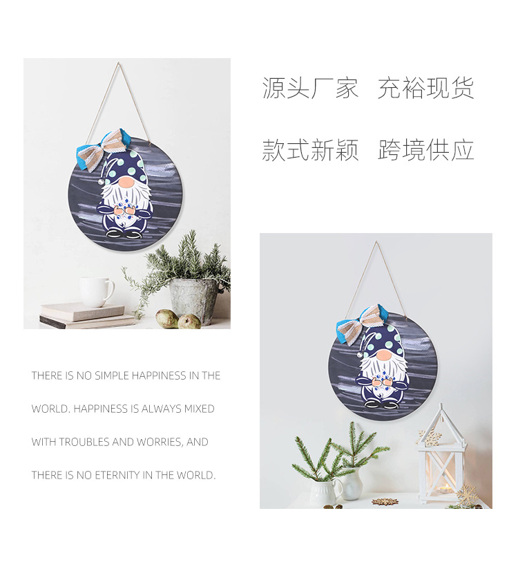 Exclusive For Cross-Border Wooden Decorated Hangtag Faceless Doll Home Wooden Door Hanging Dwarf Dwarf Creative Doorplate Exclusive For Cross-Border Wooden Decorated Hangtag Faceless Doll Home Wooden Door Hanging Dwarf Dwarf Creative Doorplate