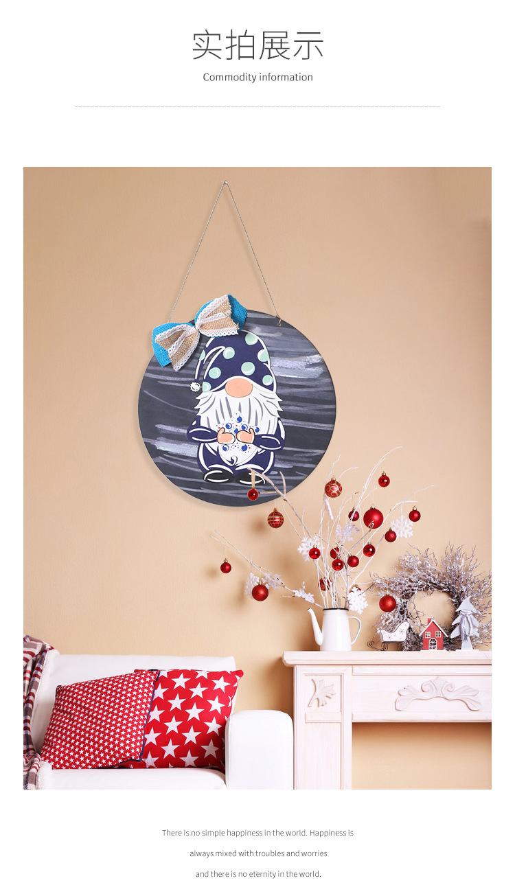 Exclusive For Cross-Border Wooden Decorated Hangtag Faceless Doll Home Wooden Door Hanging Dwarf Dwarf Creative Doorplate Exclusive For Cross-Border Wooden Decorated Hangtag Faceless Doll Home Wooden Door Hanging Dwarf Dwarf Creative Doorplate