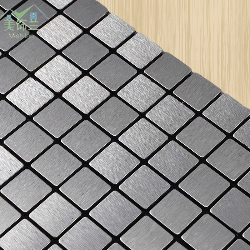 Metal Aluminum Plate Mosaic Background Wall Self-Adhesive Sticker Mosaic Tile Sticker Store Doorplate Signboard Stickers Metal Aluminum Plate Mosaic Background Wall Self-Adhesive Sticker Mosaic Tile Sticker Store Doorplate Signboard Stickers