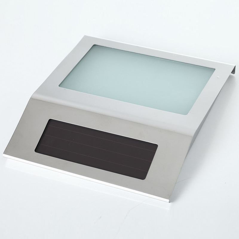 Outdoor Waterproof Solar Stainless Steel Doorplate Lamp 2led Wall-Mounted House Numbering Indicator Light Courtyard Wall Lamp
