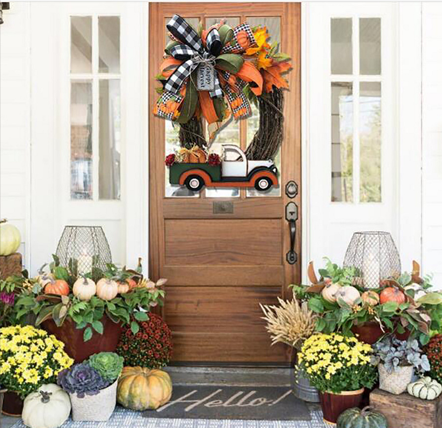 Cross-Border Hot Truck Garland Halloween Doorplate Hanging Decoration Cross-Border Hot Truck Garland Halloween Doorplate Hanging Decoration
