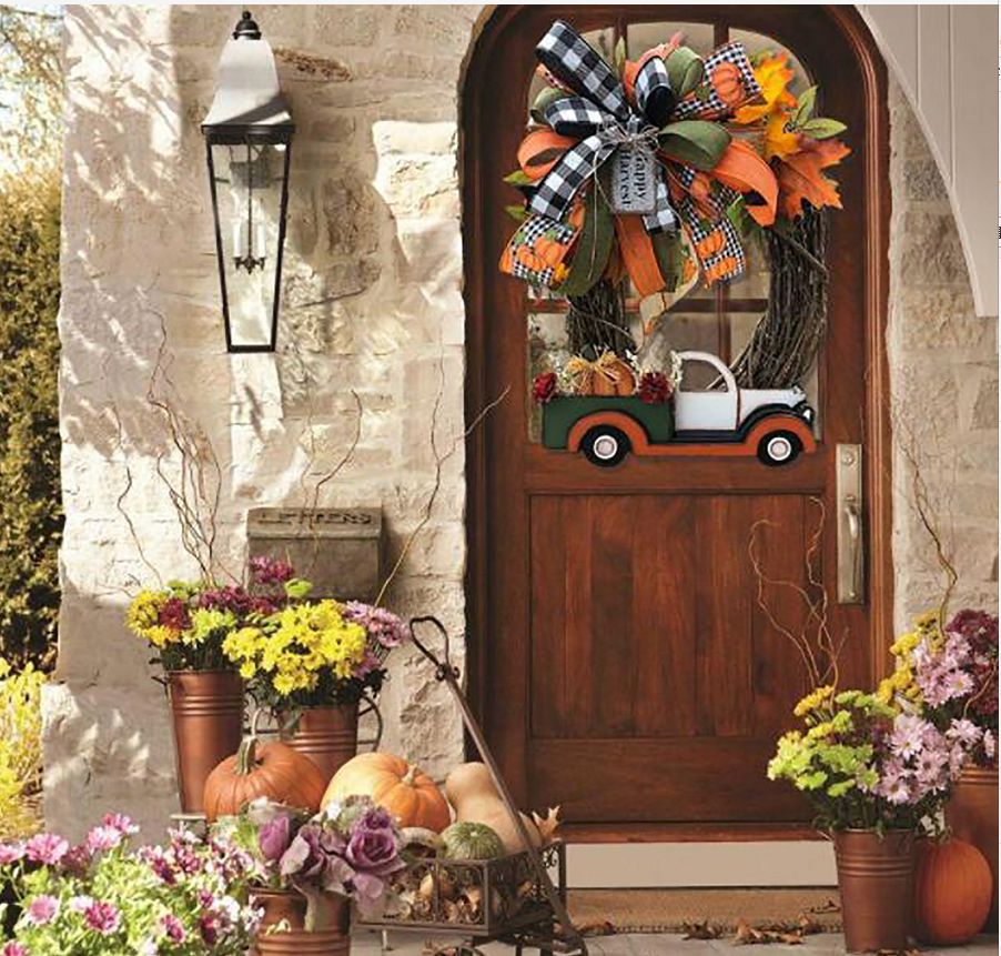 Cross-Border Hot Truck Garland Halloween Doorplate Hanging Decoration Cross-Border Hot Truck Garland Halloween Doorplate Hanging Decoration