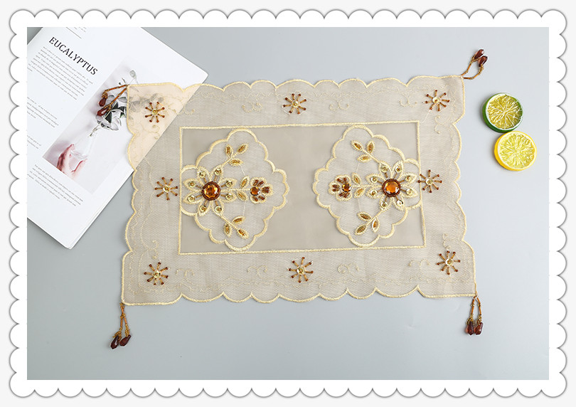 Placemat Tablecloth Fabric Dining Table Modern Simple Home Middle East Foreign Trade 30*45