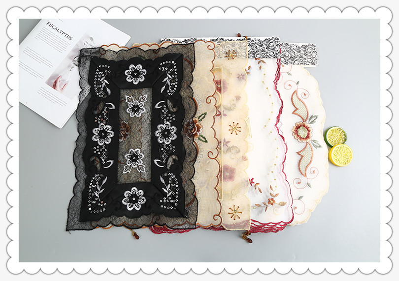 Placemat Tablecloth Fabric Dining Table Modern Simple Home Middle East Foreign Trade 30*45