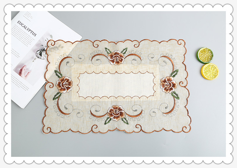 Placemat Tablecloth Fabric Dining Table Modern Simple Home Middle East Foreign Trade 30*45