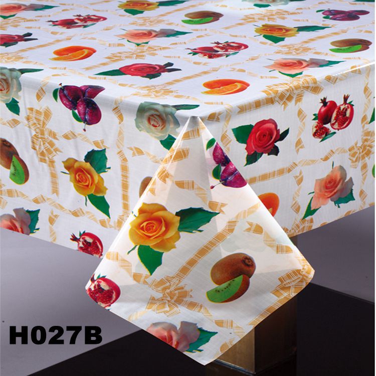Factory Wholesale Custom PVC loth Tablecloth Tablecloth quietly elegant fruit pattern export trade volume