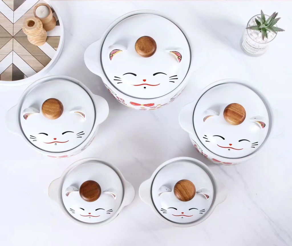 New Soup Pot Single Lucky Cat Fortune Rolling Series Ceramic Soup Pot Single Color Box Packaging Wedding Favors New Soup Pot Single Lucky Cat Fortune Rolling Series Ceramic Soup Pot Single Color Box Packaging Wedding Favors