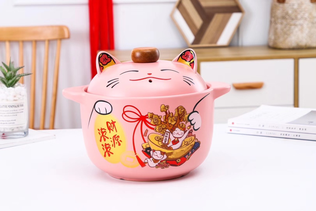 New Soup Pot Single Lucky Cat Fortune Rolling Series Ceramic 8 Soup Pot Single Color Box Packaging Wedding Favors New Soup Pot Single Lucky Cat Fortune Rolling Series Ceramic 8 Soup Pot Single Color Box Packaging Wedding Favors