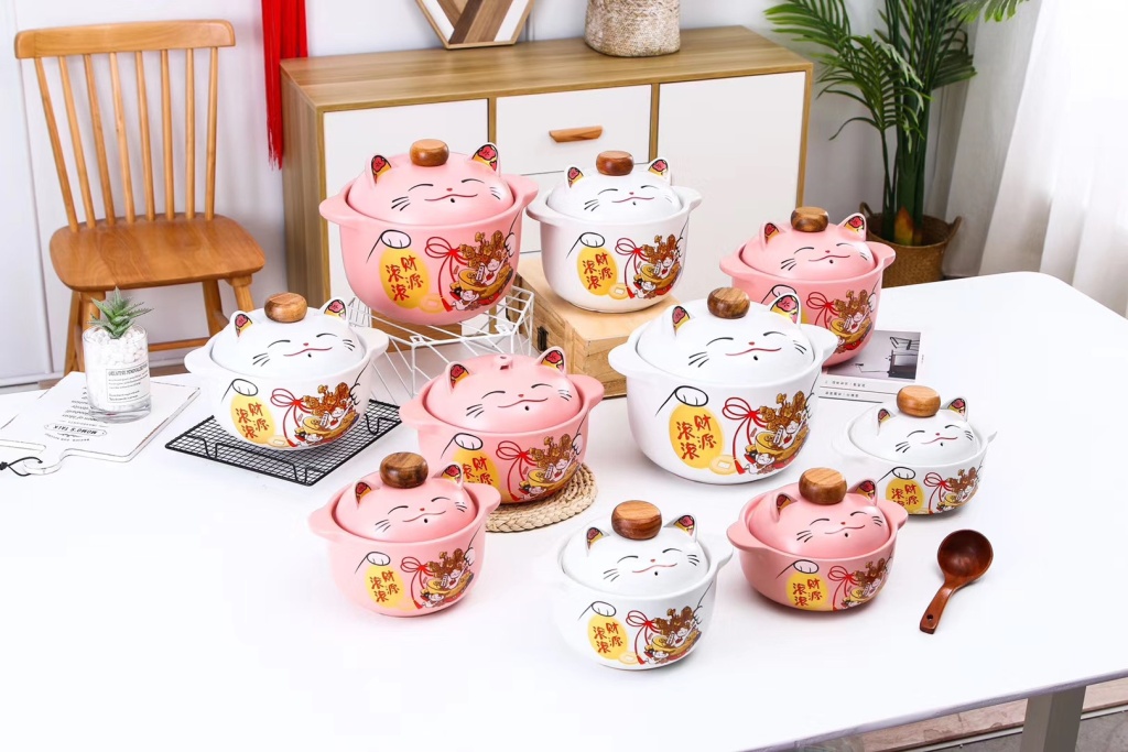New Soup Pot Single Lucky Cat Fortune Rolling Series Ceramic 8 Soup Pot Single Color Box Packaging Wedding Favors New Soup Pot Single Lucky Cat Fortune Rolling Series Ceramic 8 Soup Pot Single Color Box Packaging Wedding Favors